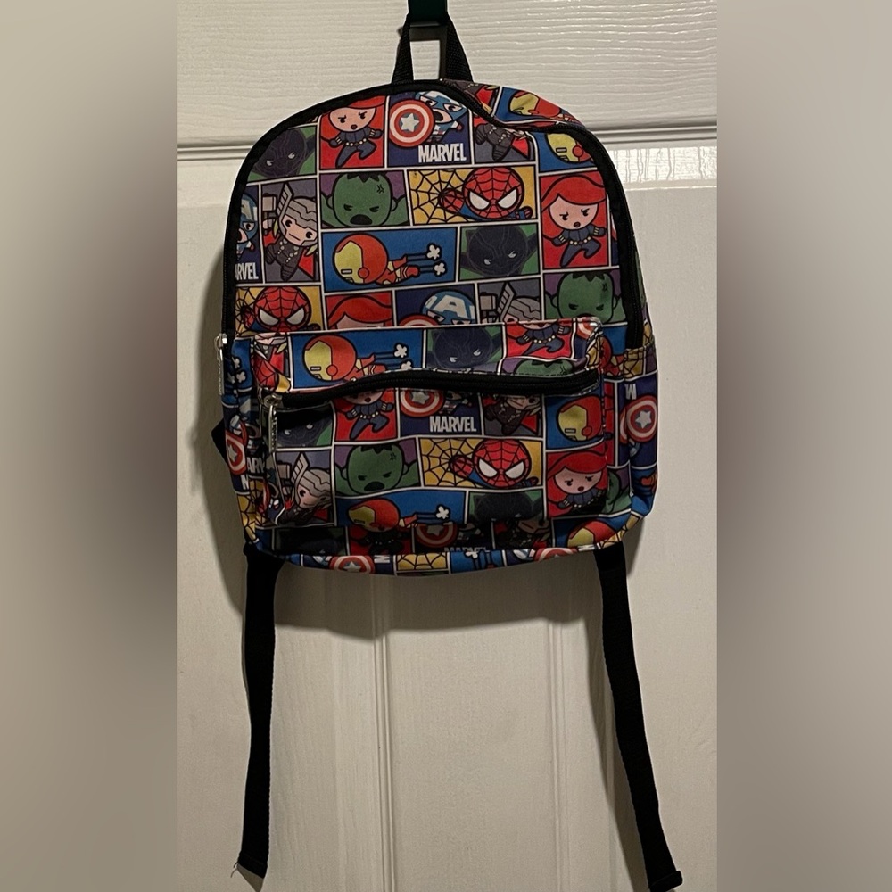 Marvel Kids Small Multi-Color Superhero Backpack. Clean and in Good Condition $5